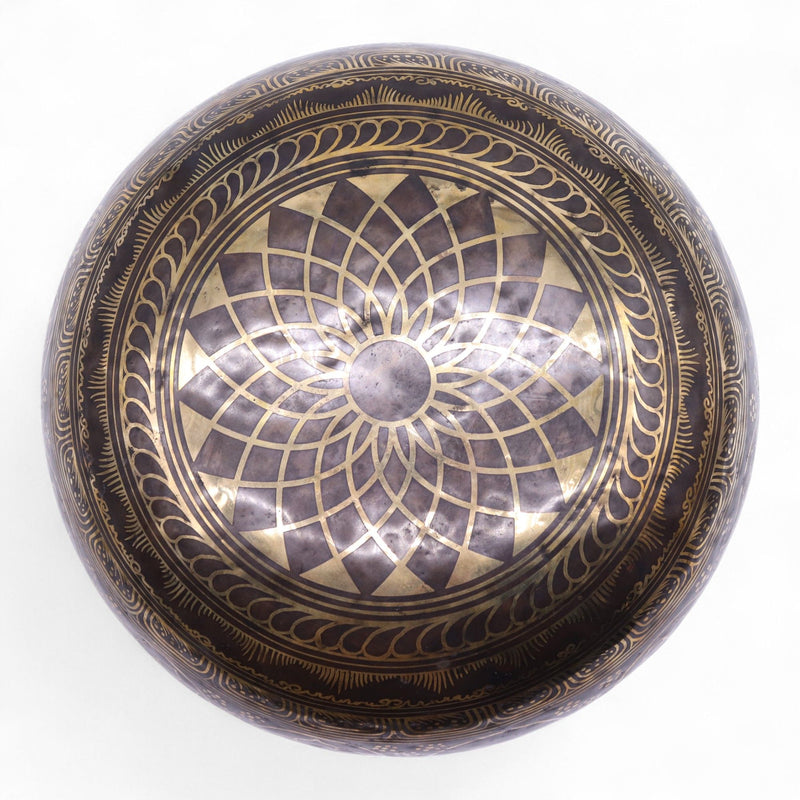 Engraved - Huge Vibrational Feet Standing Bowl - 50x20cm (10.7kg) product image