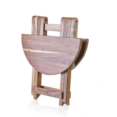 Round Folding Coffee Table - 50cm - Recycled Wood product image 5
