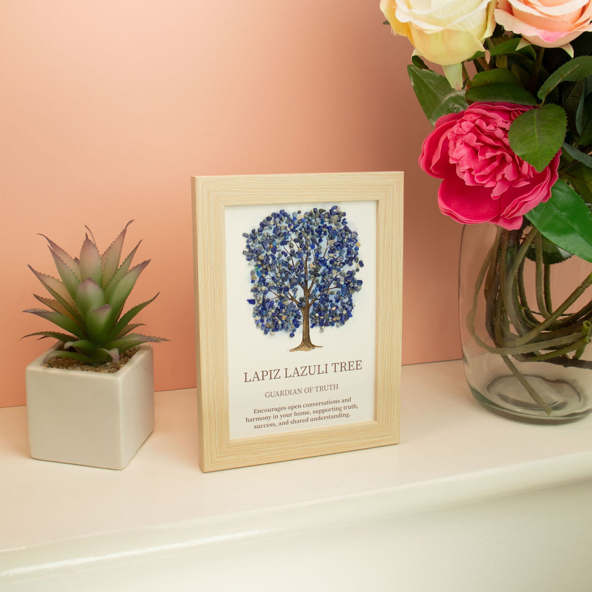 Gemstone Picture - Tree of Life - Lapiz (20x14.7x1cm) product image 2