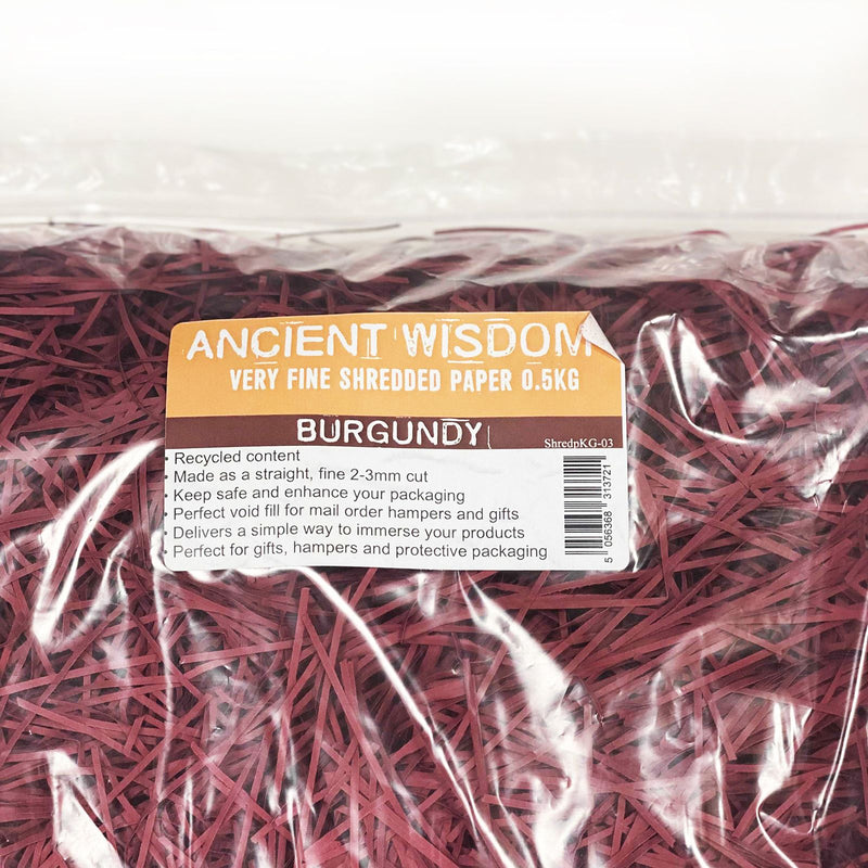 Very Fine Shredded paper - Burgundy (0.5KG) product image