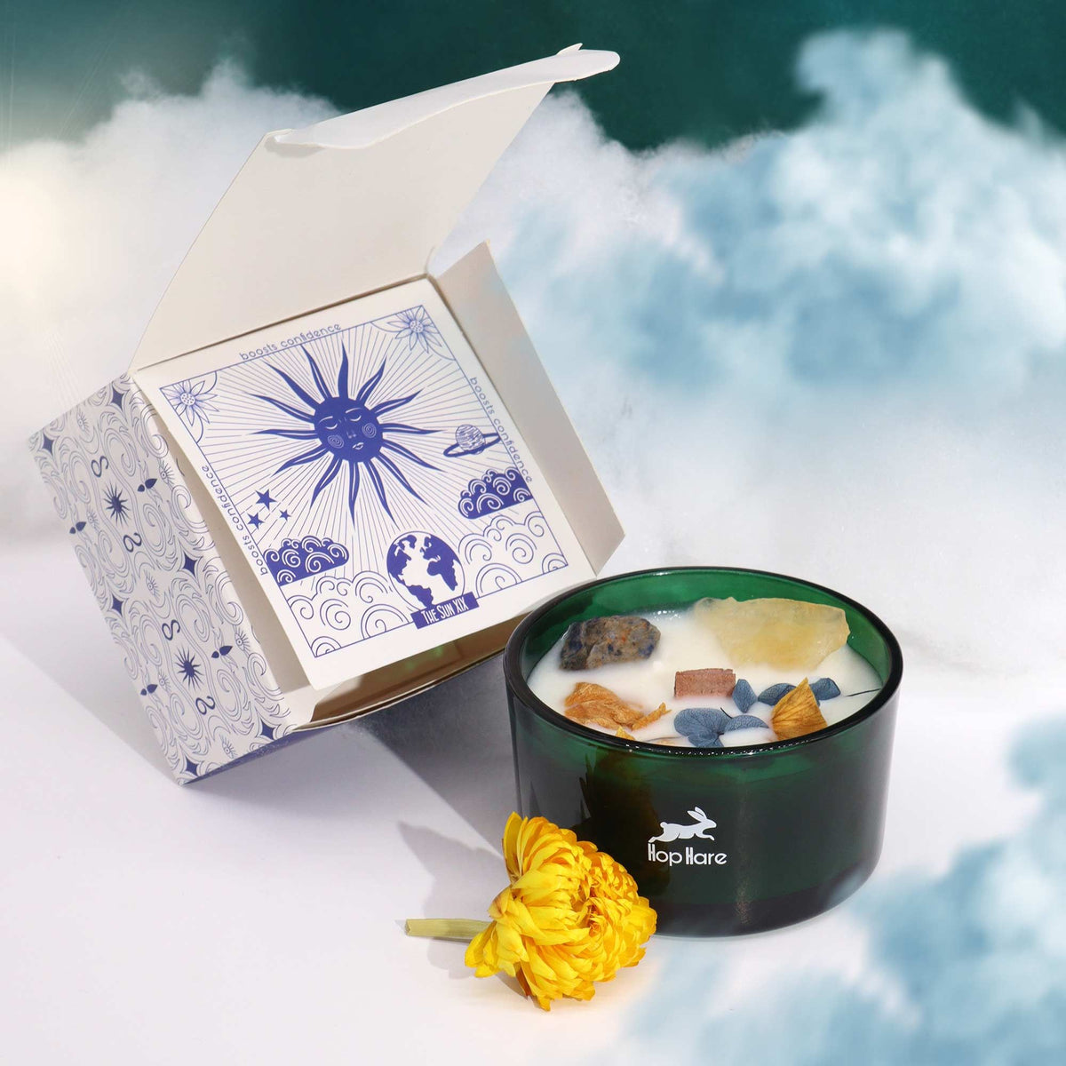 Hop Hare Crystal Magic Flower Candle - The Sun product image 5