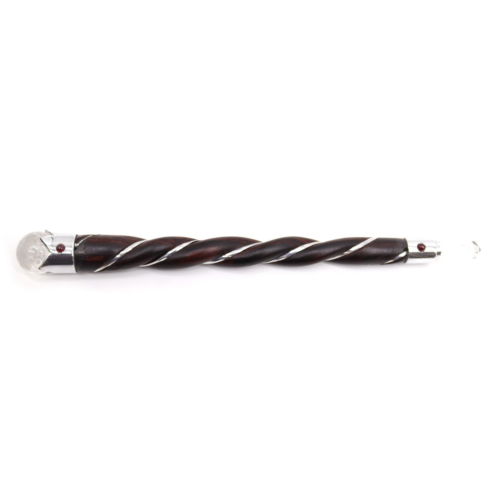 Twisted Wood and Rock Quartz Wand product image