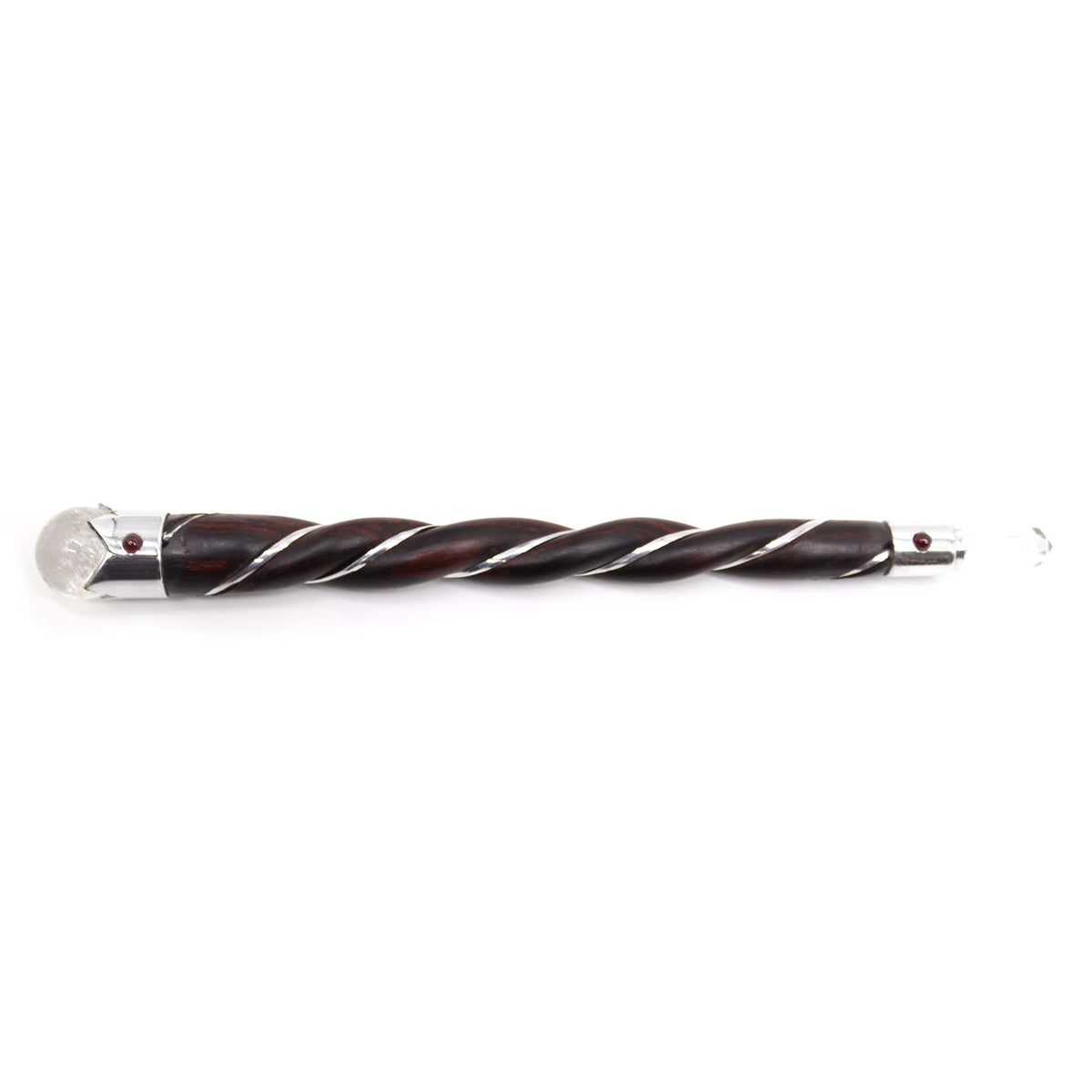 Twisted Wood and Rock Quartz Wand product image