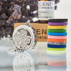 Aromatherapy Diffuser Necklace - Leaf 30mm product image 3