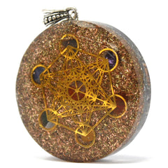 Orgonite Power Pendant - Multi Power Chakra - Lrg product image 2