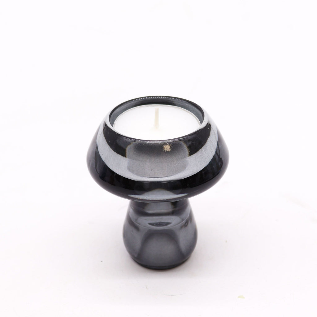 Mushroom Flip Dinner Candle / Tealight Holder - Midnight Grey product image 3