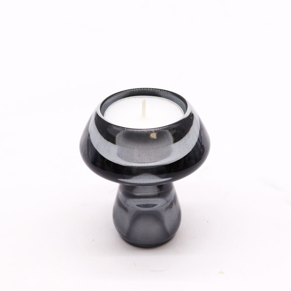 Mushroom Flip Dinner Candle / Tealight Holder - Midnight Grey product image 3