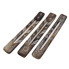 White Washed Incense Holder - Simple product image 3