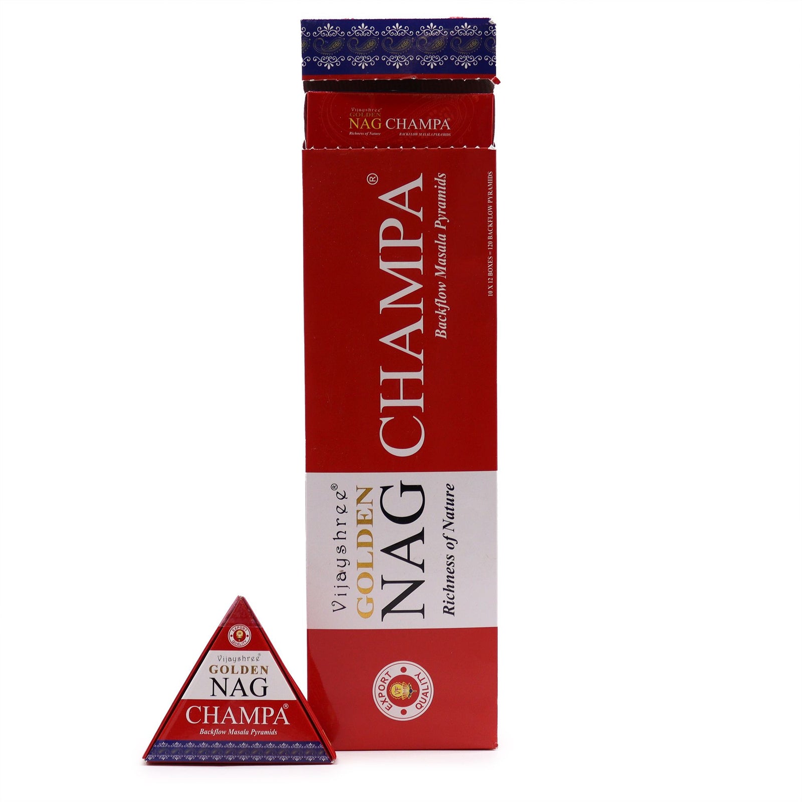 42g Jumbo Golden Nag - Champa Backflow Incense Cones product image