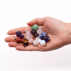 Gemstone Mushrooms Pendants (12 assorted) 20x15mm product image 2