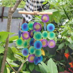 Green & Purple Driftwood Cross Chime product image
