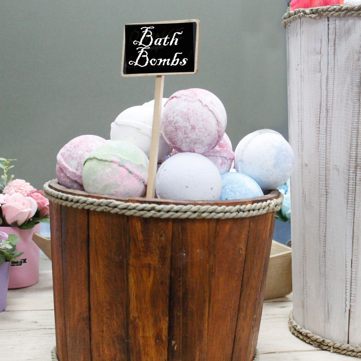 Small Wooden Storage Tub – Brown product image 5