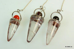 Rock Crystal Cone & Silver Ring - Asst product image 2