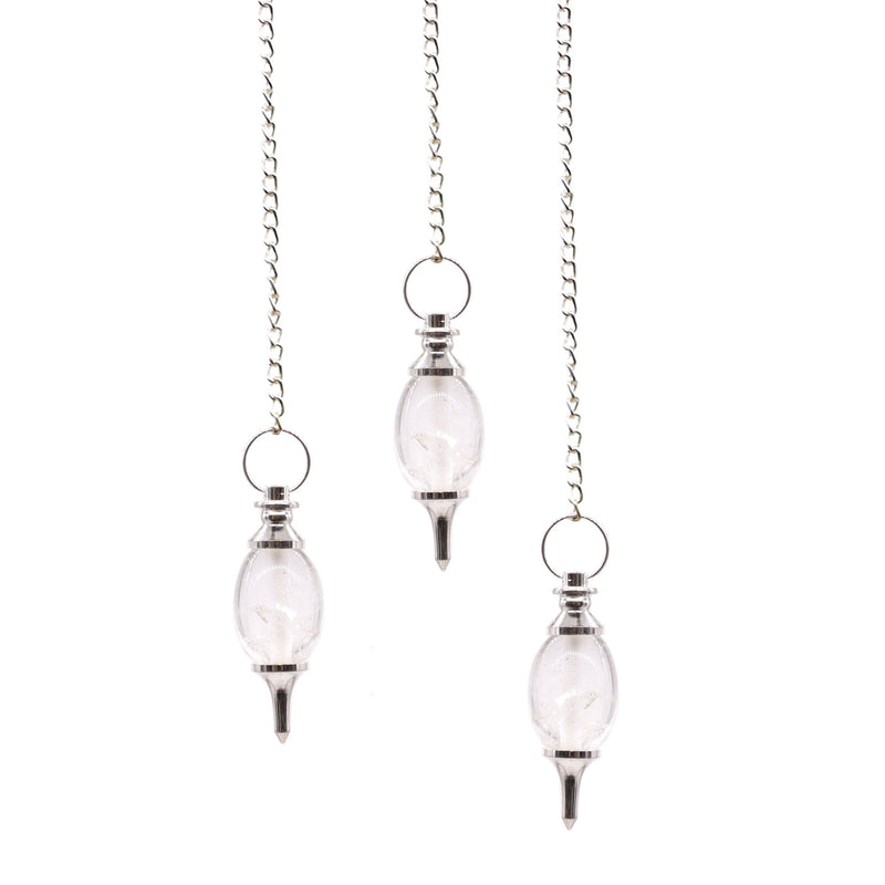 Lingam Shaped Gemstone Pendulum - Rock Quartz product image