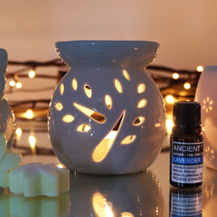 Lrg Classic White Oil Burner - Tree Cut-out product image 2