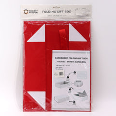 Flat Pack Gift Box - Large (28.2x20.2x9.2cm) - Red product image 2