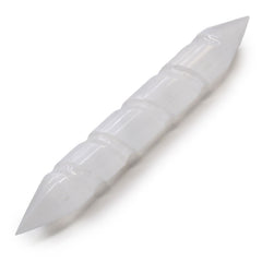 Selenite Spiral Wands - 16 cm (Point Both Ends) product image 3