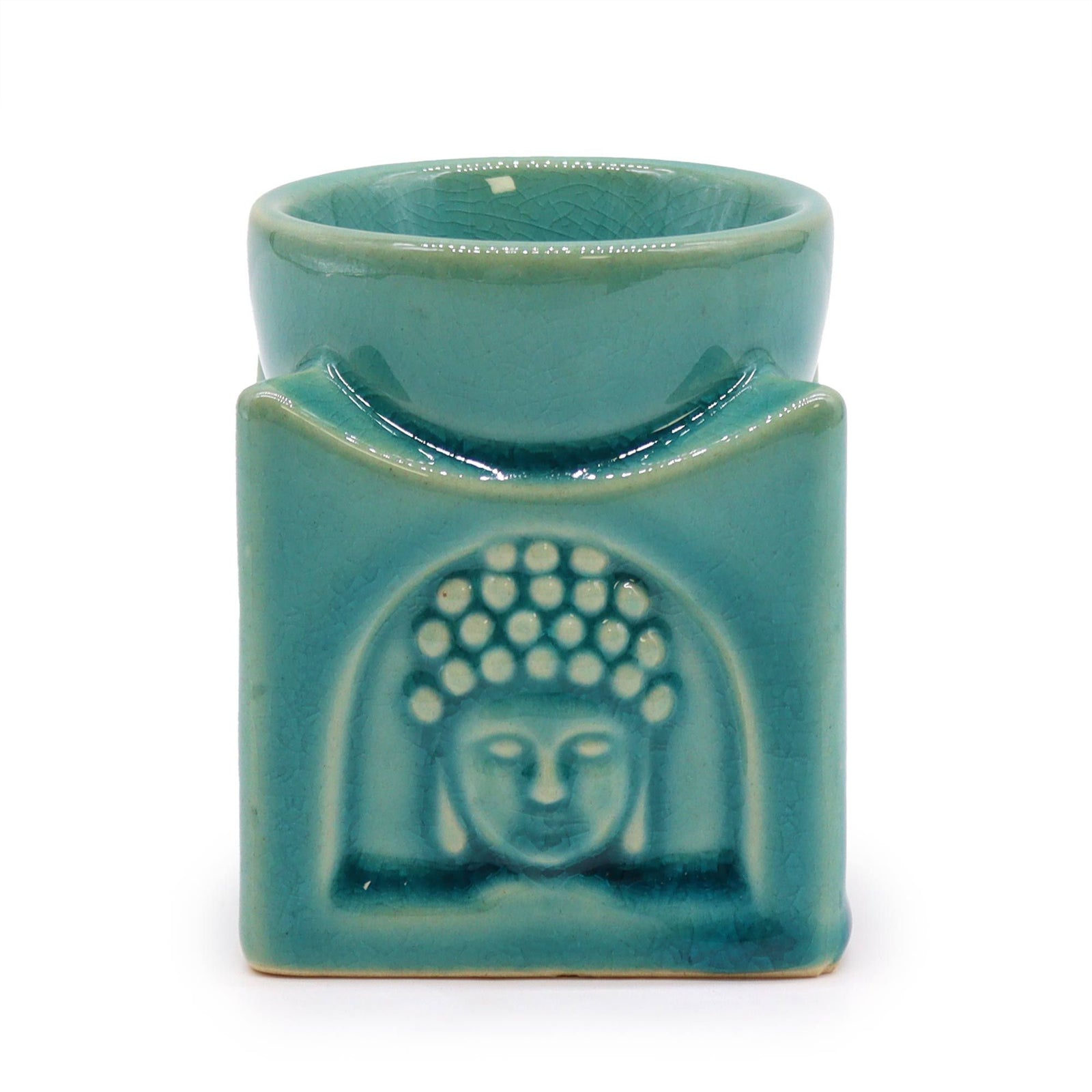 Square Buddha Burner - Soft Turquoise product image