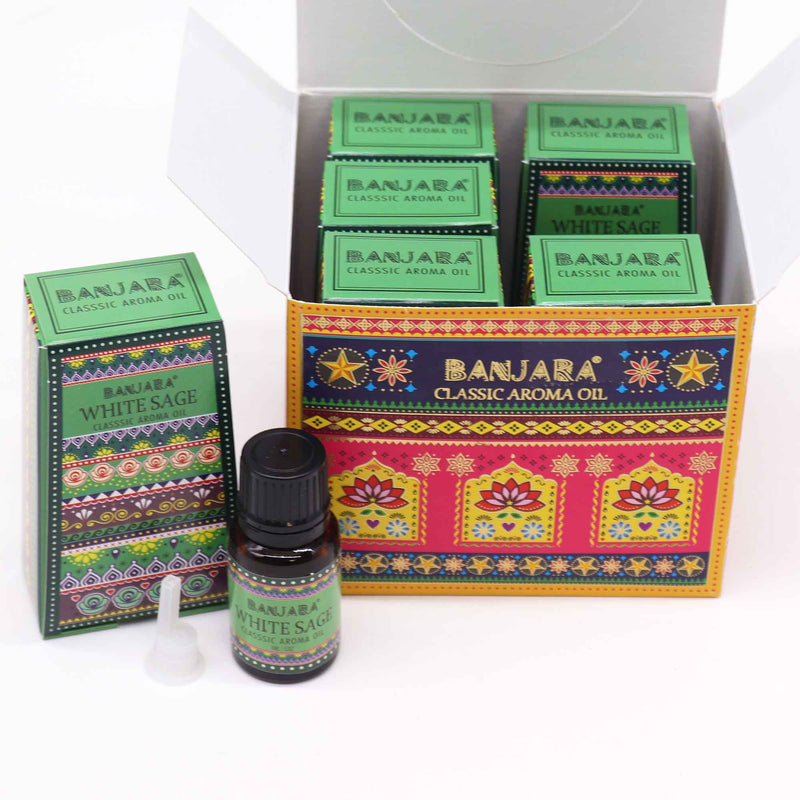 Banjara Indian Fragrance Oil 10ml - White Sage product image