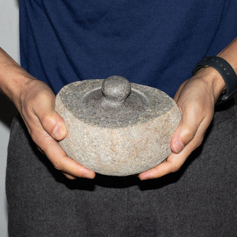 Natural Riverstone Grounding Pot - Large (aprox 15x12cm) product image