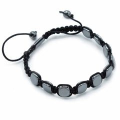 Magnetic Hematite Shamballa Bracelet - Round Corners product image
