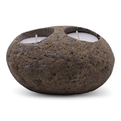 Natural Riverstone Candle Holder - Double Nightlight product image 3