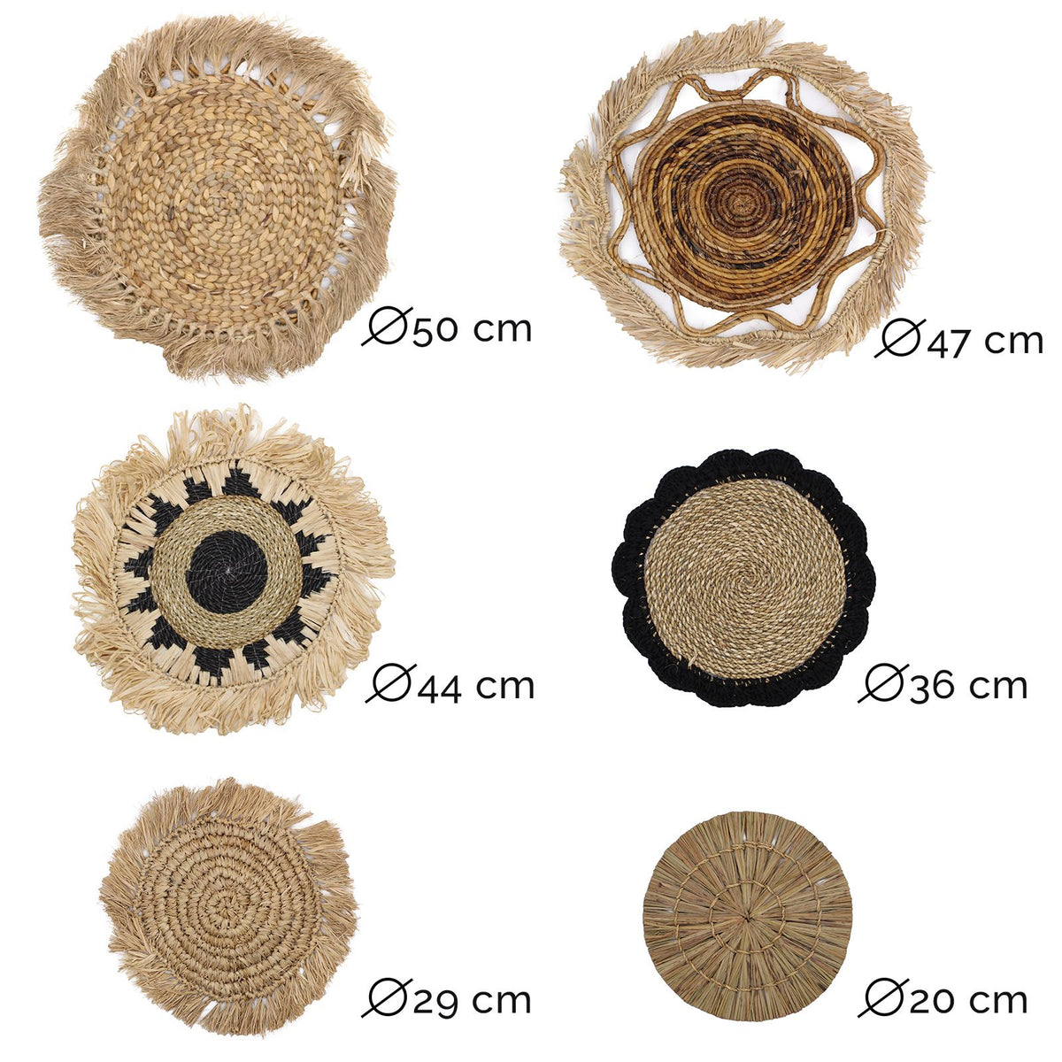 Set of Six Natural Wall Art - Kribo Collection product image 5