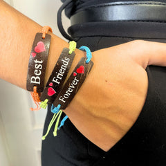 Handmade Friendship Bracelets - Friends Coconut Print (asst) product image