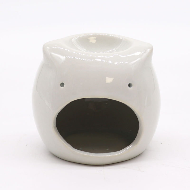 Classic White Oil Burner - Short Owl product image