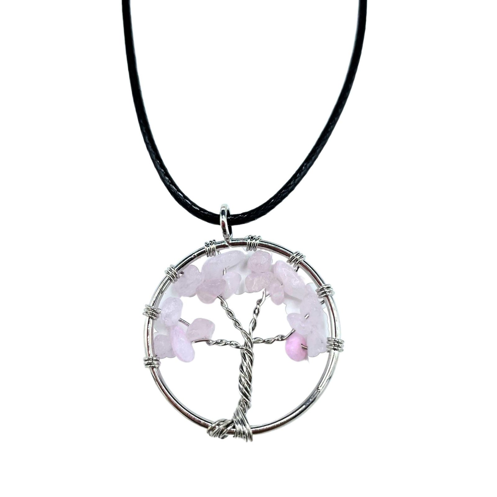 Tree of Life Pendant - Rose Quartz product image
