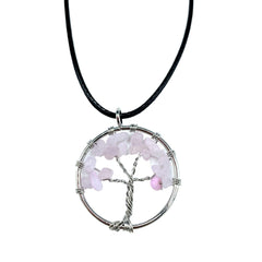 Tree of Life Pendant - Rose Quartz product image