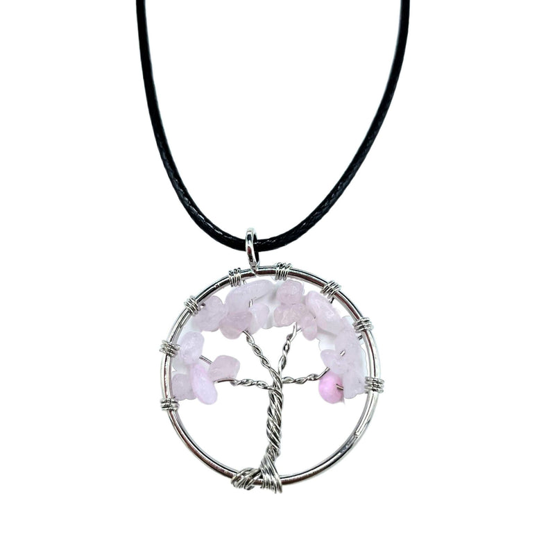 Tree of Life Pendant - Rose Quartz product image