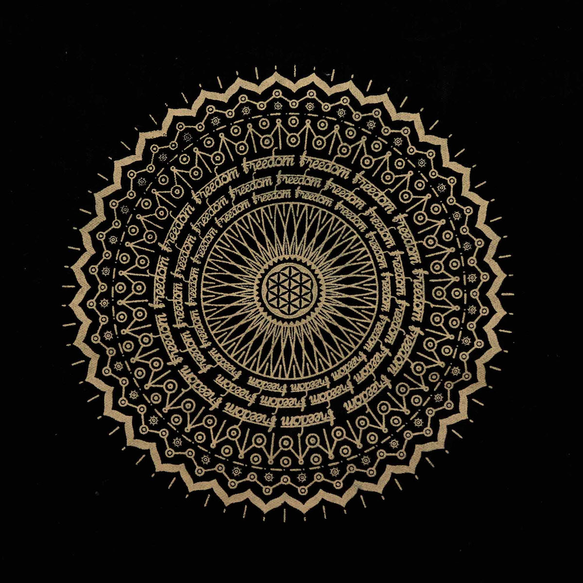 Oversized Stonewash Tote Bag 14oz - Freedom Mandala product image 2