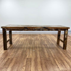 Recycled Teakwood Display / Dining Table 2.2m - No Bottom Shelf product image 7