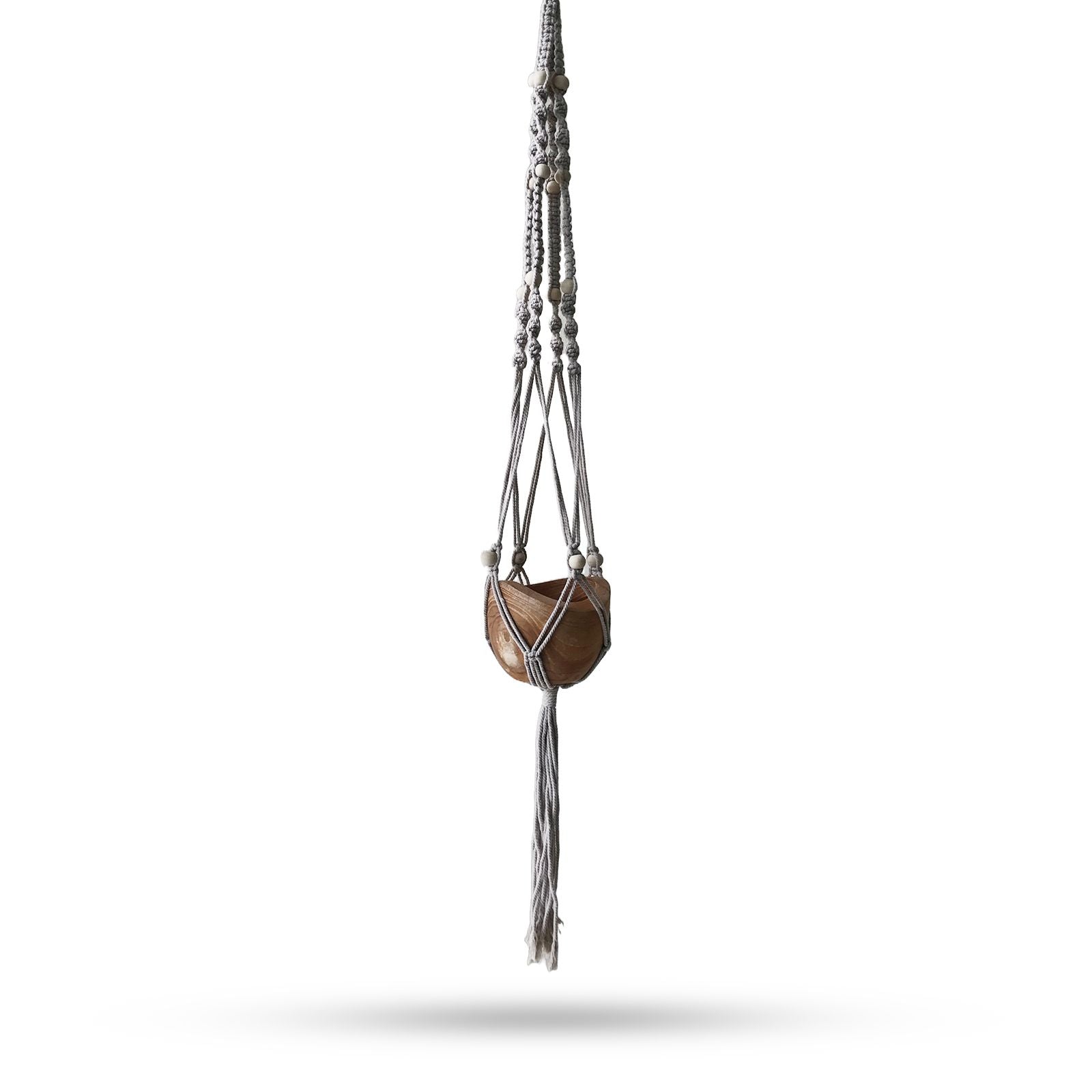 Macrame Pot Holder Beaded - Beige - 1 Meter product image