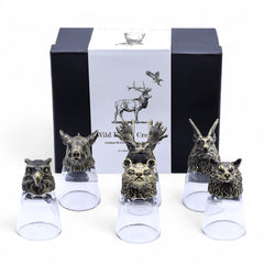 Gift Set of 6 Shot Glasses (50ml) - Wild Forest Creatures - Antique Bronze product image 10