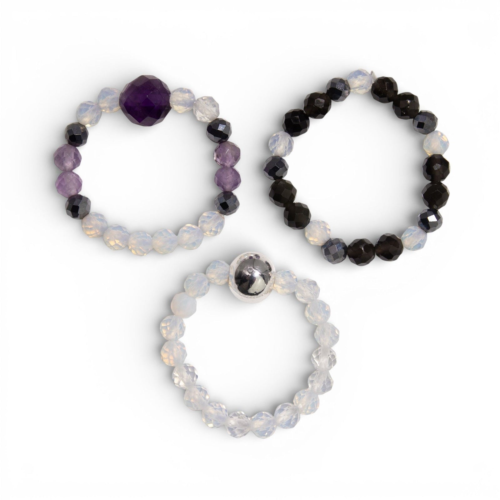 Nymph Spirit Gemstone Ring Set - Full Moon product image