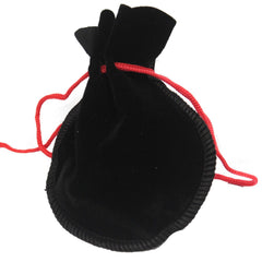 Quality Gothic Velvet Pouch - Black 12x8cm product image 2