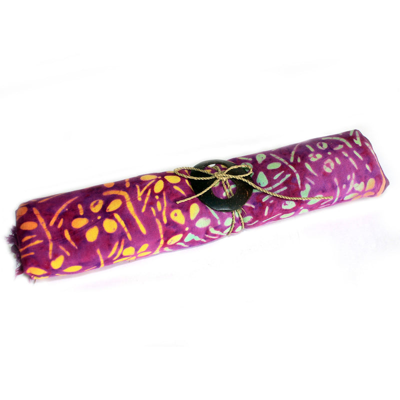 Bali Block Print Sarong - Pretty Petals - Purple product image