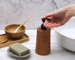 Natural Teakwood Soap Dispenser - Taper product image 13