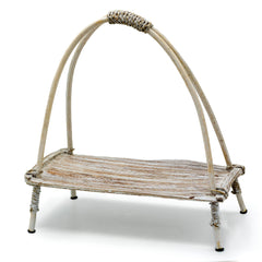 Coconut Leaf Tea Stand - Whitewash product image 3