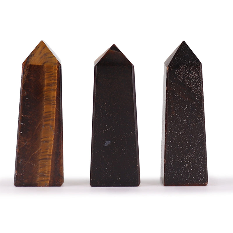 Gemstone Obelisk Point approx 5cm - Tiger Eye product image