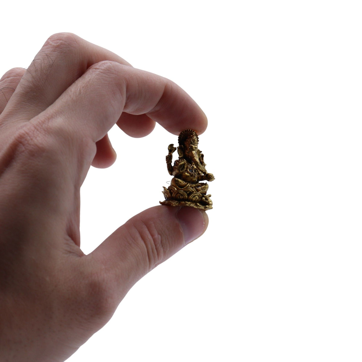 Brass Miniature Gods - Ganesha (12gms) - 30mm product image 2