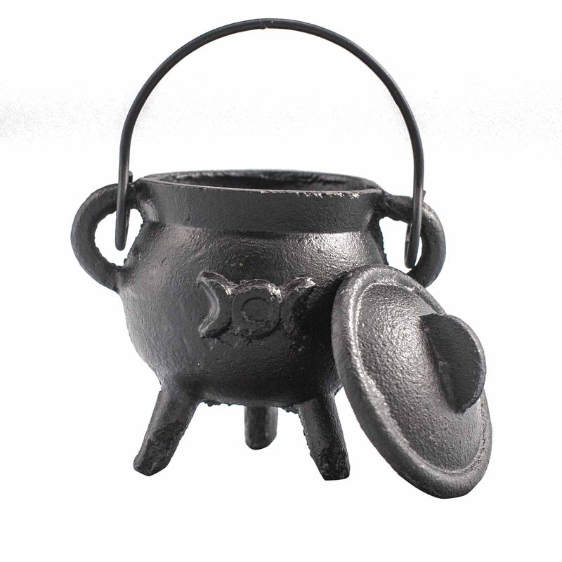 Cast Iron Cauldron with Triple Moon 6x10cm product image