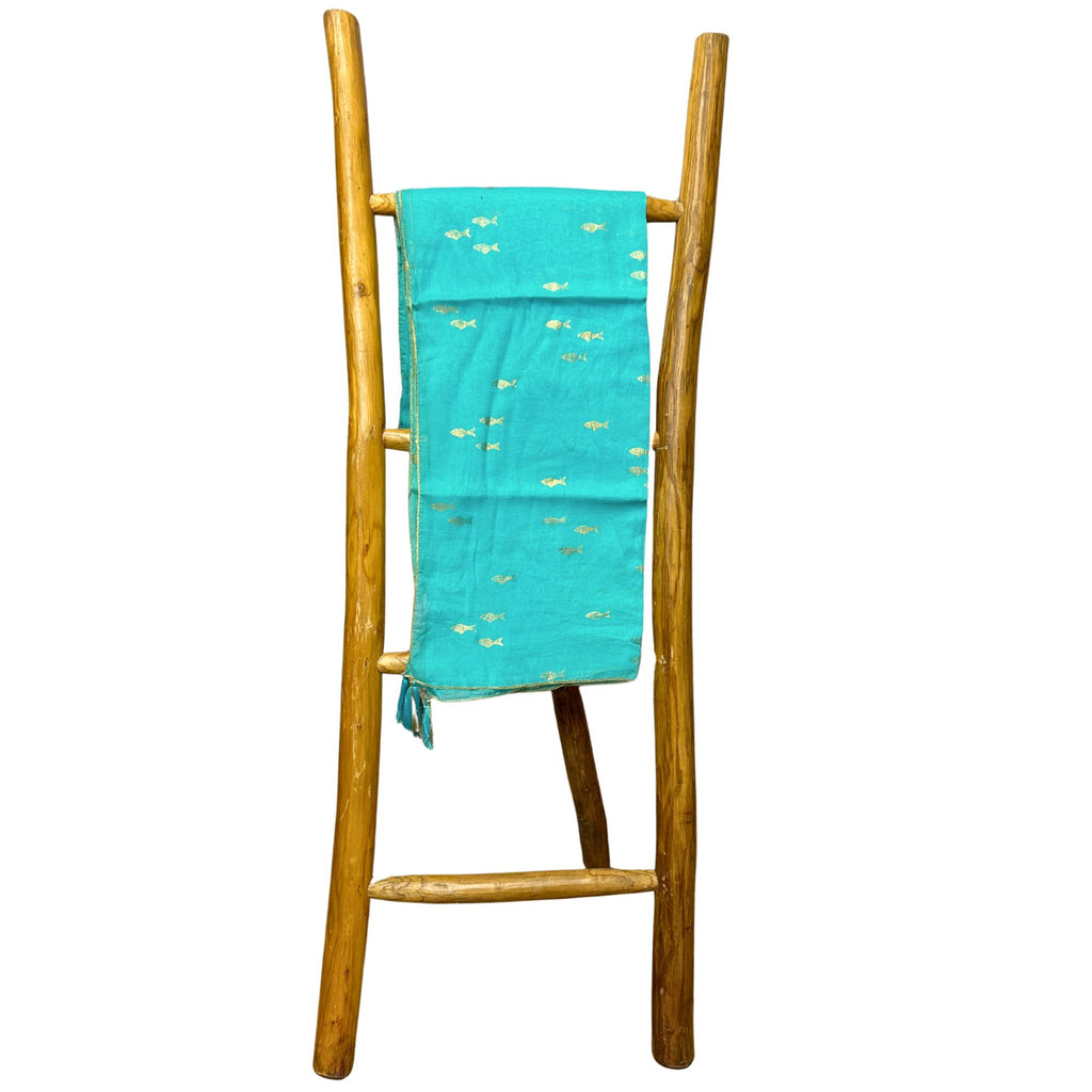 Nomad Sari Pareo – Turquoise & Gold Fish Print product image 5
