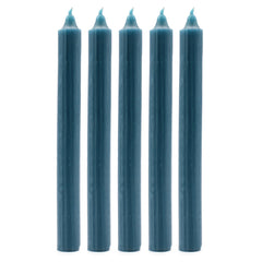 Solid Colour Dinner Candle Set - Pack of 21 - Rustic Teal product image 3