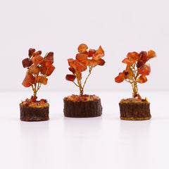 Mini Gemstone Tree On Wood Base - Carnelian (15 stones) product image 5