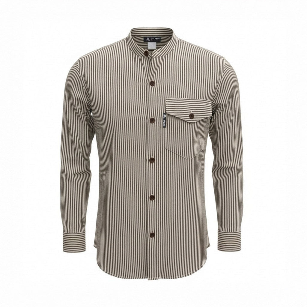 Nomad Sari Grandad Shirt - Grey Stone - Medium product image