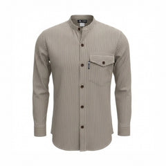 Nomad Sari Grandad Shirt - Grey Stone - Medium product image