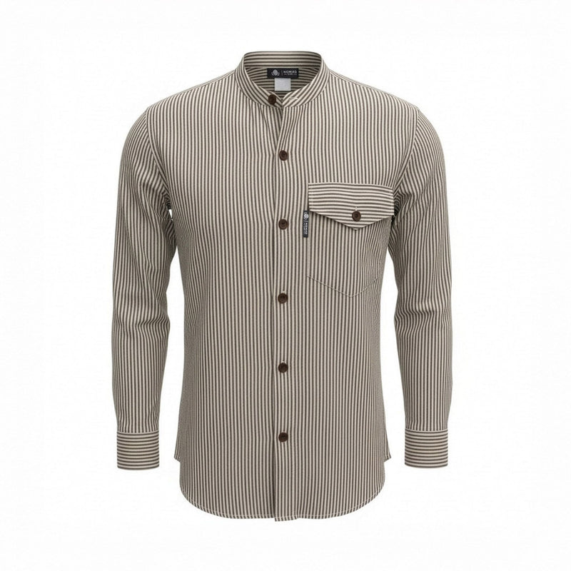 Nomad Sari Grandad Shirt - Grey Stone - Medium product image